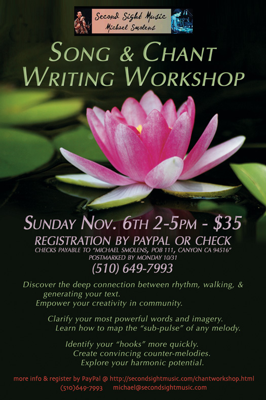 11-6-11 Song & Chant Writing Workshop